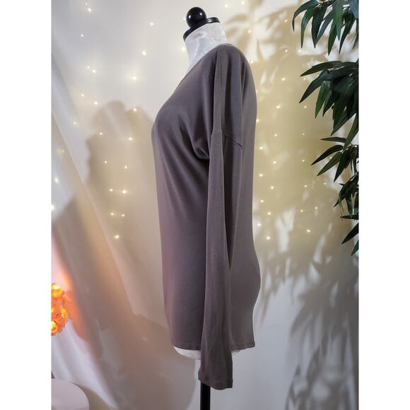 Athleta Cloudlight Restore Top Coffee House Womens Size XS Asymmetrical Yoga - Picture 4 of 12